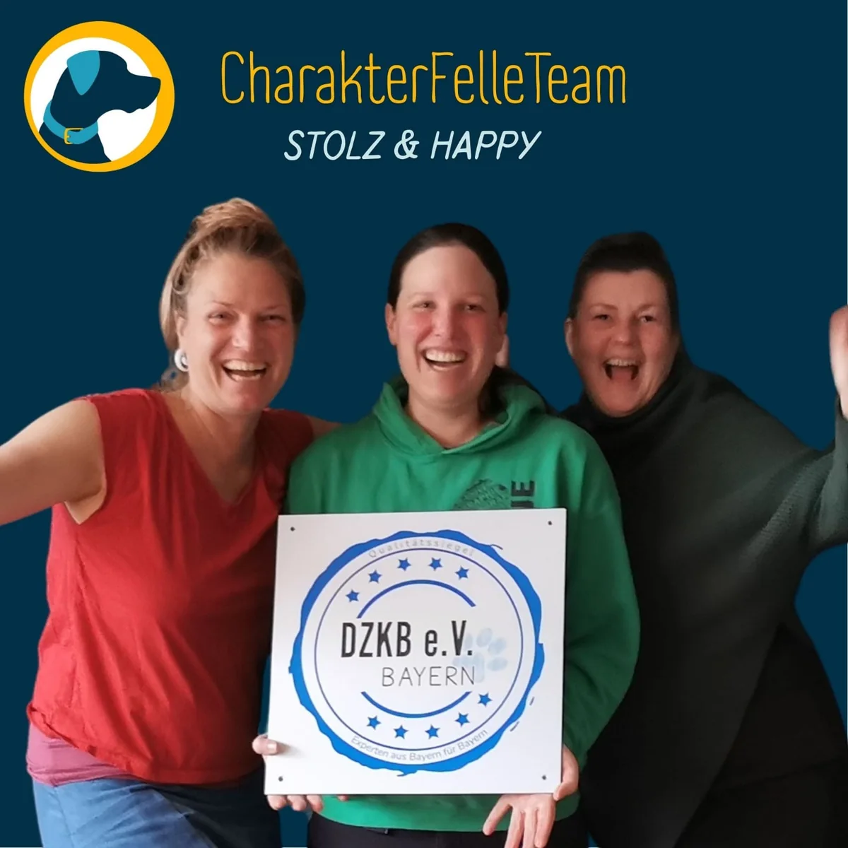 CharakterFelleTeam mit DZKB Qualitätssiegel